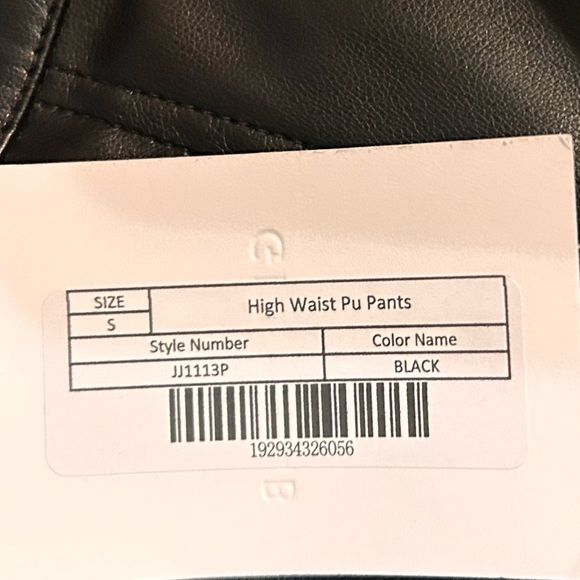 Grey Lab NWT high waist pu leather pants size S - Picture 12 of 12